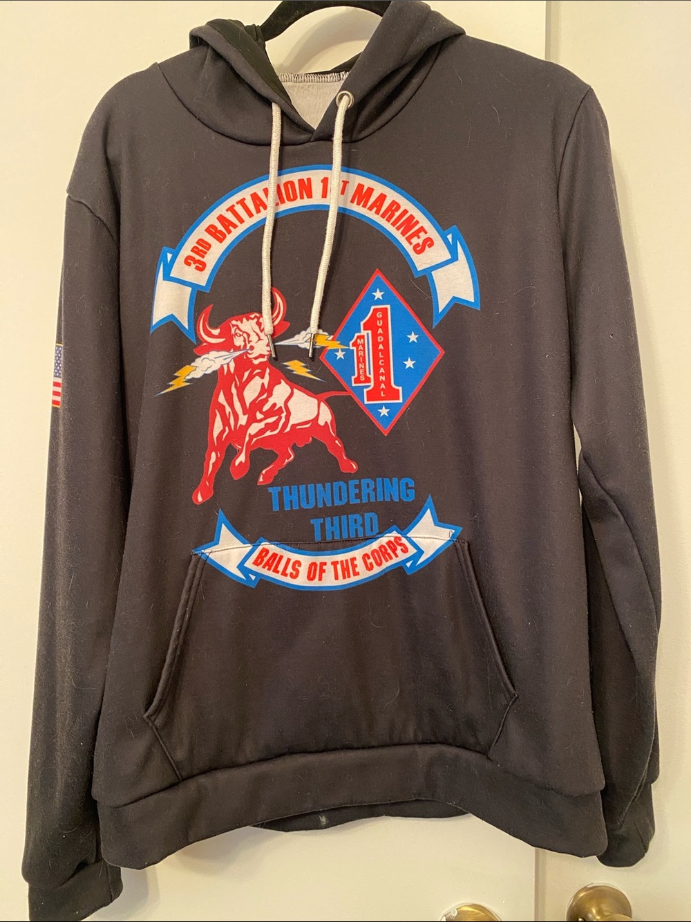 Men's Thundering Third Graphic Hoodie - Black